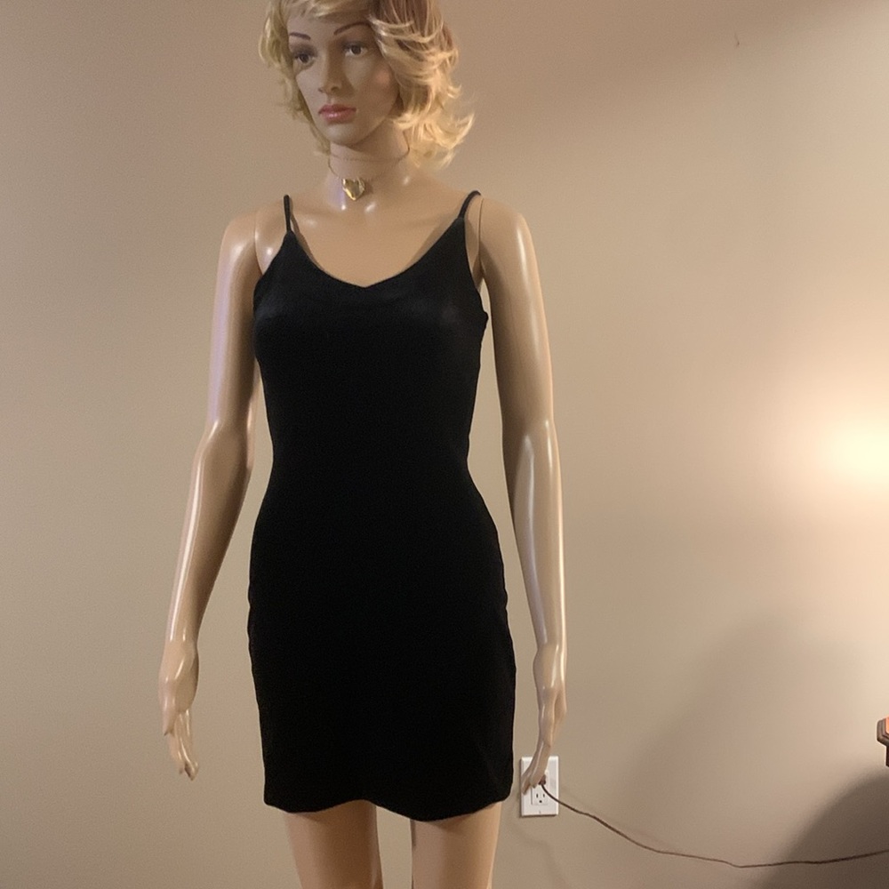 SacSee L.A. Black Velvet Dress,small